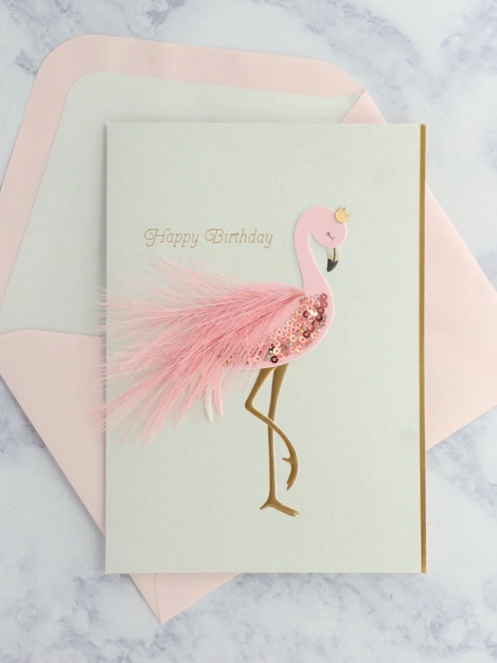 🆕Papyrus Flamingo Birthday Greeting Card